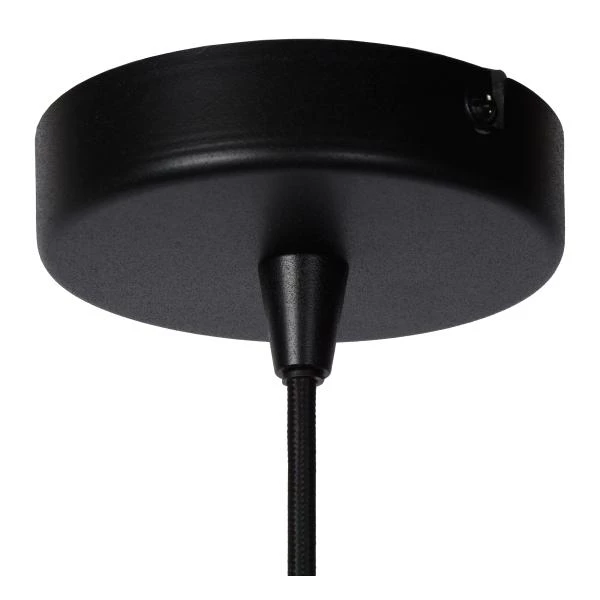 Lucide NOLAN - Pendant light - Ø 24 cm - 1xE27 - Black - detail 1